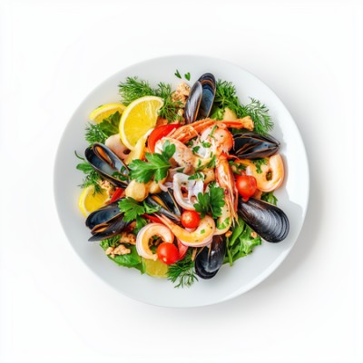 Фирменное блюдо Морской гриль прованс - купить в Красной Поляне
